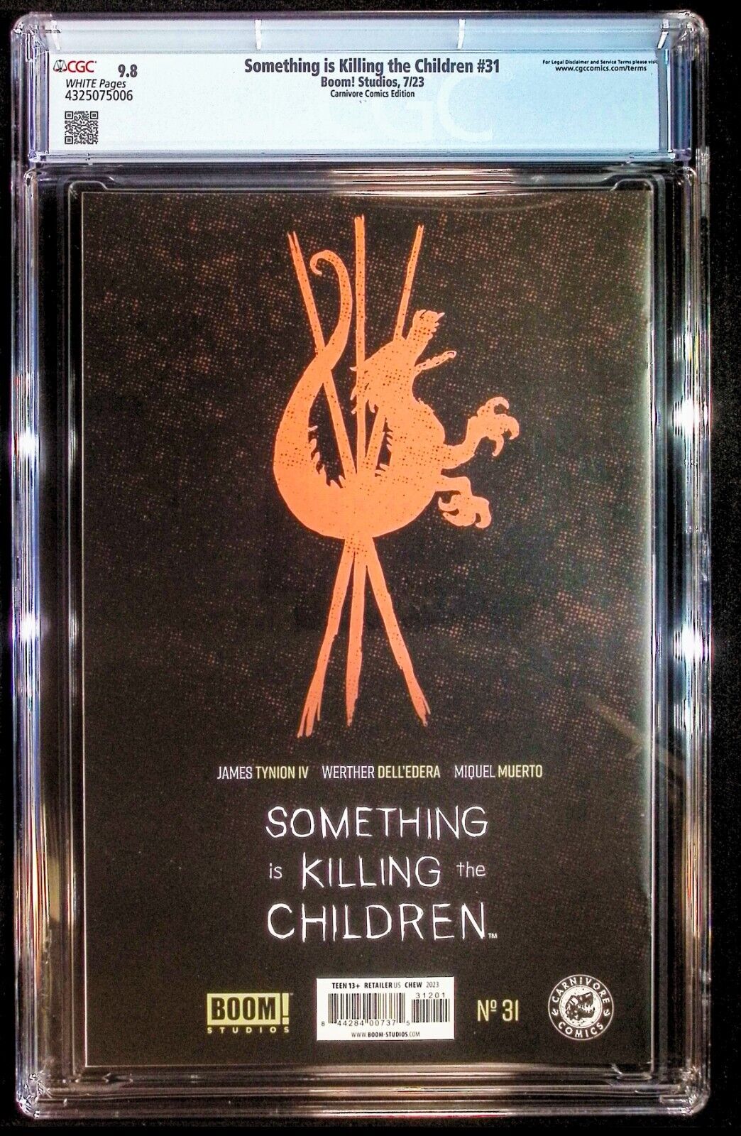 SOMETHING IS KILLING THE CHILDREN #31 - CHEW VIRGIN VARIANT +COA LTD 500 CGC 9.8