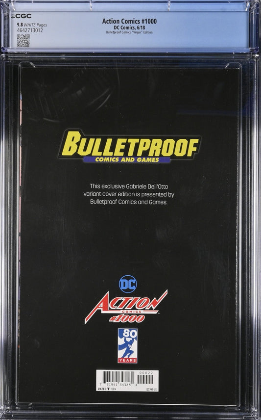 ACTION COMICS #1000 - GABRIELE DELL'OTTO VIRGIN VARIANT CGC 9.8