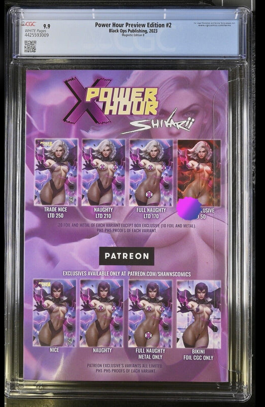 POWER HOUR PREVIEW EDITION #2 - SHIKARII VIRGIN MAGNETIC EDITION B CGC 9.9