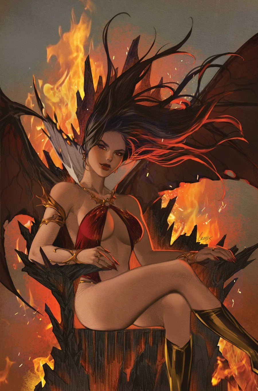 VAMPIRELLA ARMAGGEDON #12 - LESLEY 'LEIRIX' LI COVER H 1:15 VIRGIN VARIANT
