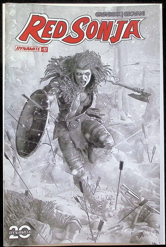 RED SONJA #17 - BARENDS TRADE VARIANT EXCLUSIVE B&W INCENTIVE 1:7 RATIO NM+