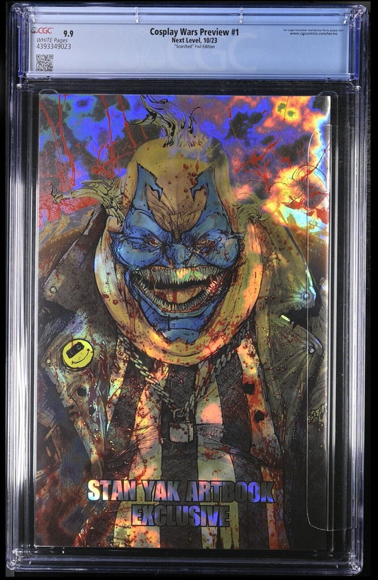 COSPLAY WARS PREVIEW - STAN YAK FOIL SCORCHED EDITION LTD 50 +COA CGC 9.9