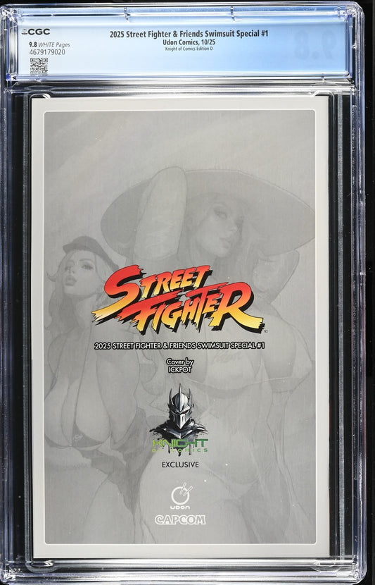 2025 STREET FIGHTER & SWIMSUIT SPECIAL #1 - ICKPOT COVER B CGC 9.8