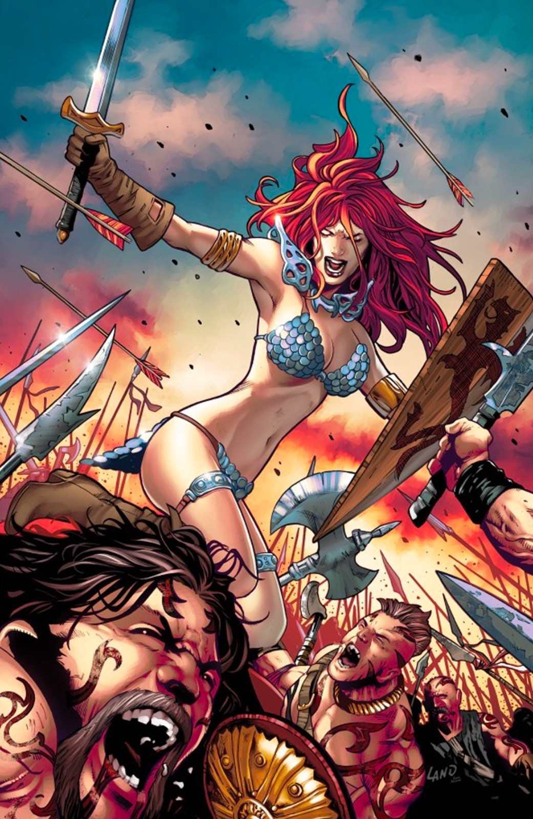 SONJA REBORN #3 - GREG LAND VIRGIN VARIANT RATIO 1:10