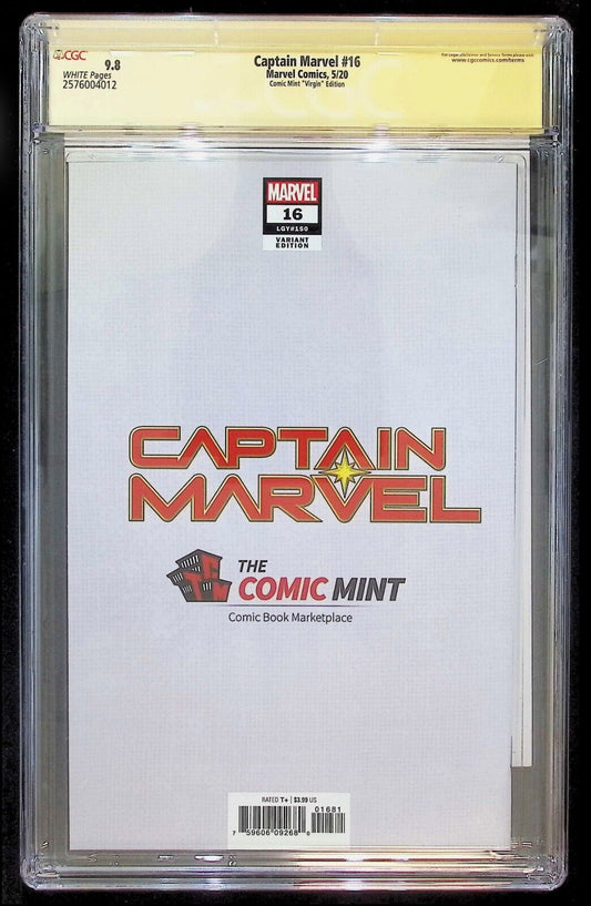 CAPTAIN MARVEL #16 - PEACH MOMOKO VIRGIN VARIANT 2020 SIGNED CGC 9.8