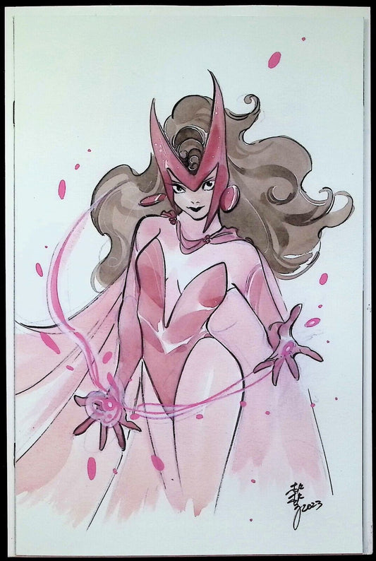SCARLET WITCH & QUICKSILVER #1 - PEACH MOMOKO VIRGIN VARIANT MARVEL 2024