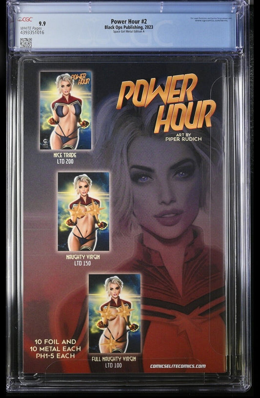 POWER HOUR #2 - PIPER RUDICH METAL VARIANT SPACE GIRL EDITION A CGC 9.9
