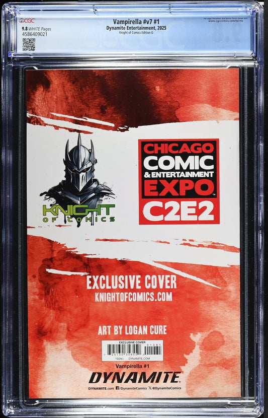 VAMPIRELLA #1 - LOGAN CURE VIRGIN VARIANT C2E2 CHICAGO EXCLUSIVE CGC 9.8