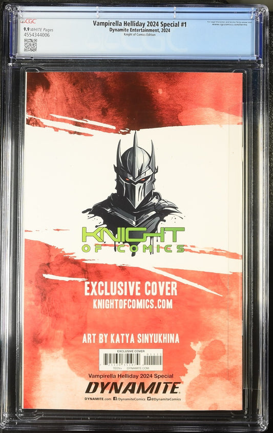 VAMPIRELLA HELLIDAY 2024 SPECIAL #1 - KATYA SINYUKHINA VIRGIN VARIANT CGC 9.9