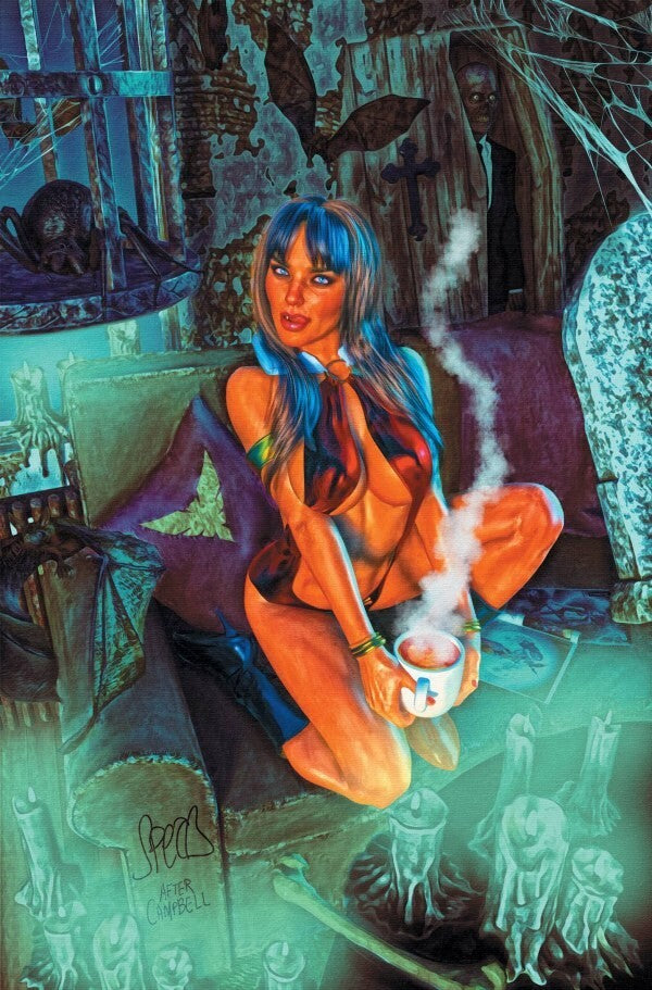VAMPIRELLA #2 - MARK SPEARS BLUE VIRGIN VARIANT RATIO 1:20