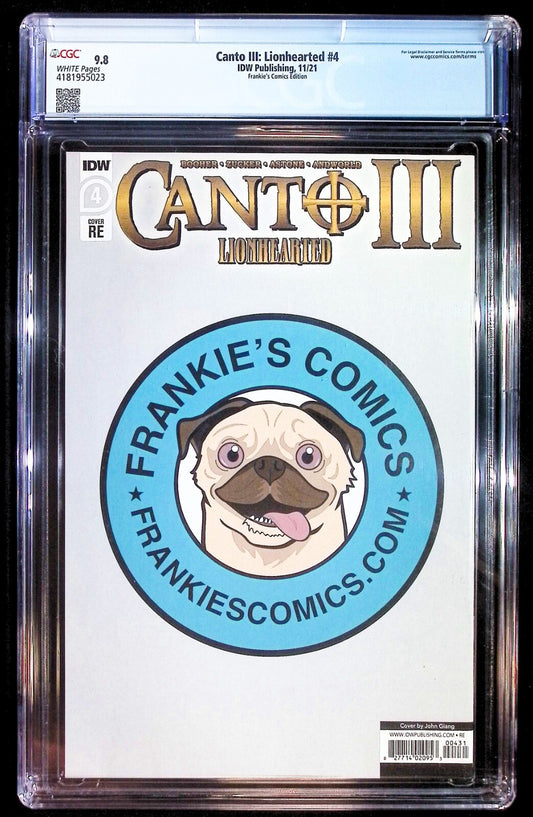 CANTO III LIONHEARTED #4 - JOHN GIANG VIRGIN VARIANT EDITION 2021 CGC 9.8 NM/M
