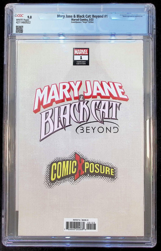 MARY JANE & BLACK CAT: BEYOND #1 - TYLER KIRKHAM VIRGIN VARIANT CGC 9.8