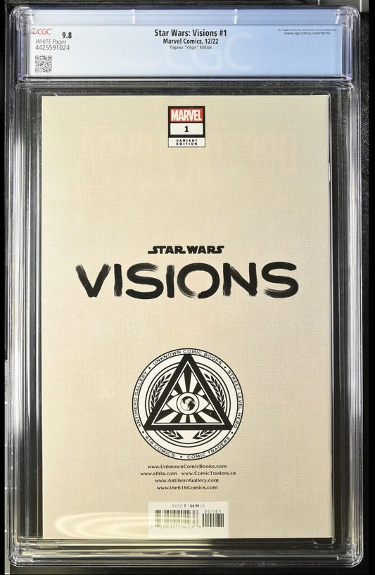 STAR WARS VISIONS #1 - RICKIE YAGAWA VIRGIN EXCLUSIVE MARVEL 2022 CGC 9.8