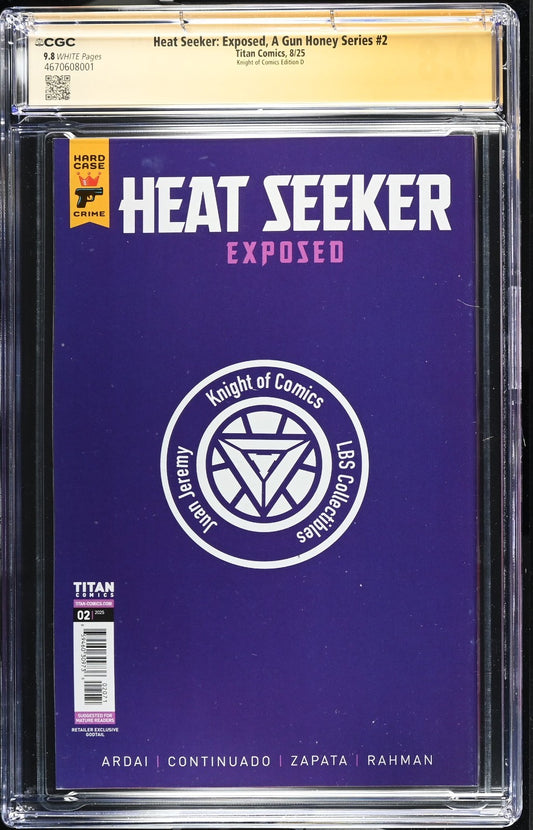 HEAT SEEKER:EXPOSED #2 - CHARLES ARDAI & GODTAIL 2X SIGNATURE CGC 9.8
