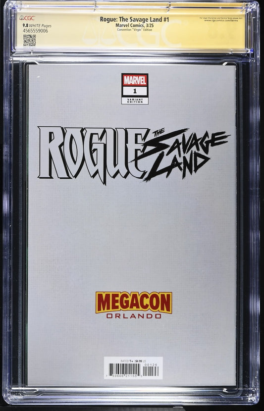ROGUE THE SAVAGE LAND #1 - LEIRIX LI VIRGIN VARIANT MEGACON 2025 SIGNED CGC 9.8