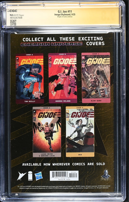 GI JOE #11 - KATYA SINYUKHINA VIRGIN VARIANT NYCC 2025 SIGNED & SKETCH CGC 9.8