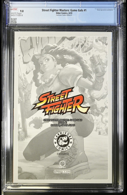 STREET FIGHTER MASTERS GAME GALS #1 SANTA FUNG VIRGIN VARIANT CGC 9.8