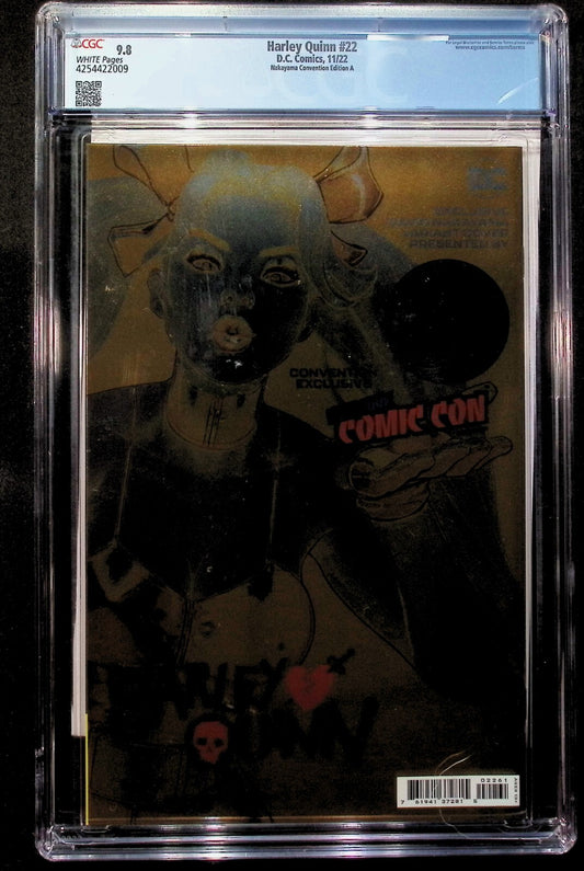 HARLEY QUINN #22 - DAVID NAKAYAMA GOLD FOIL VIRGIN VARIANT NYCC 2022 CGC 9.8