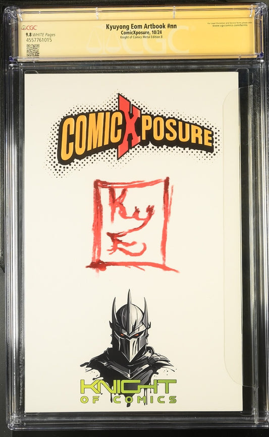 KYUYONG EOM ARTBOOK #1 - BEETLEJUICE MEGACON 2025 METAL +SKETCH +SIGNED CGC 9.8