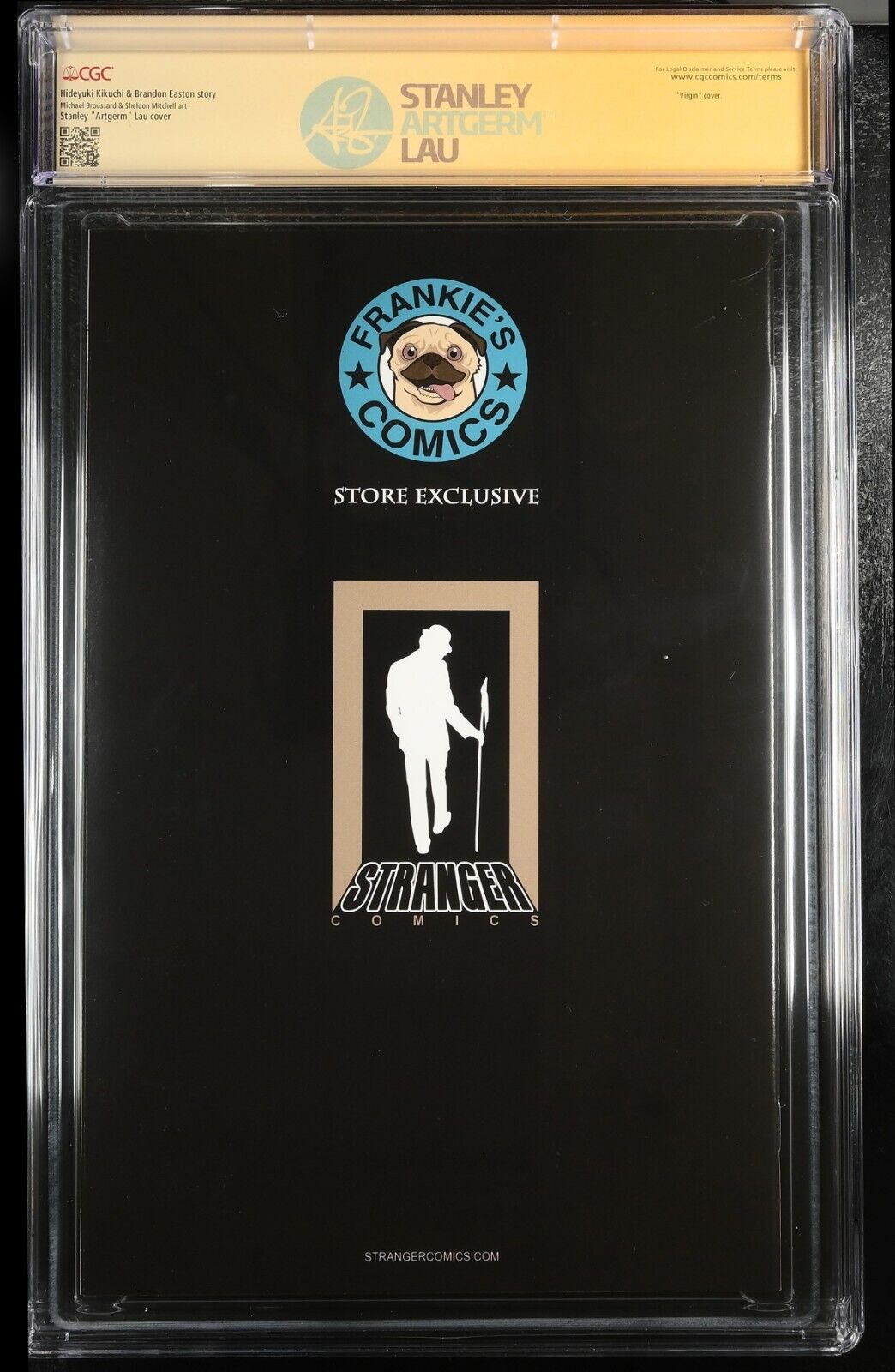 VAMPIRE HUNTER D MESSAGE FROM MARS #1 STANLEY ARTGERM LAU +LABEL SIGNED CGC 9.8