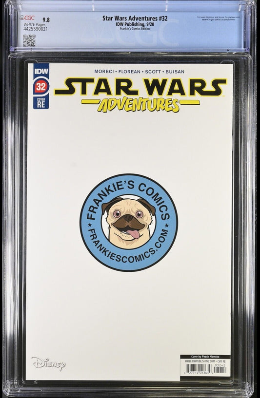 STAR WARS ADVENTURES #32 - PEACH MOMOKO VIRGIN VARIANT EDITION 2020 CGC 9.8