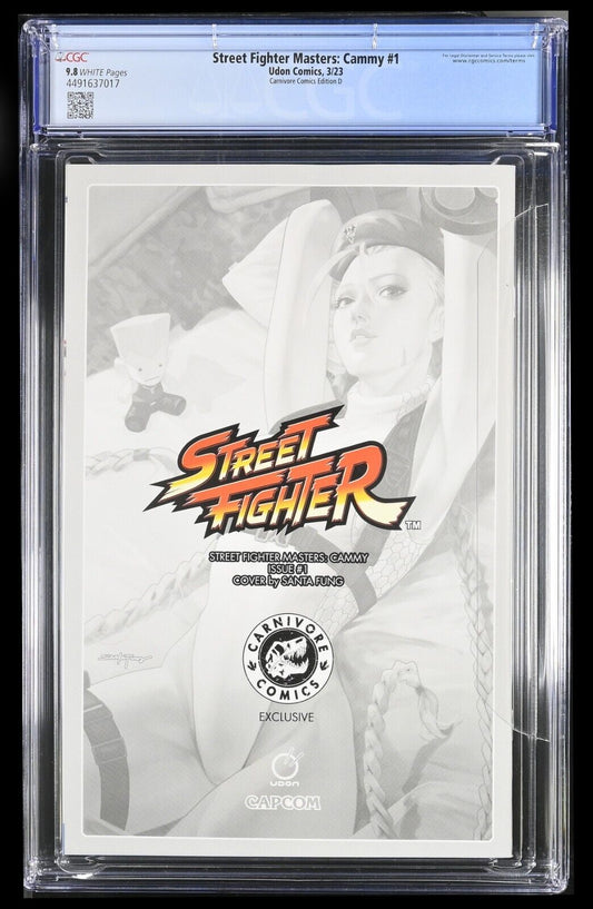 STREET FIGHTER MASTERS CAMMY #1 - SANTA FUNG VIRGIN +COA LTD 500 CGC 9.8