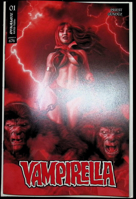 VAMPIRELLA #1 - MARK SPEARS FIERY RED TRADE VARIANT RATIO 1:10 INCENTIVE NM+