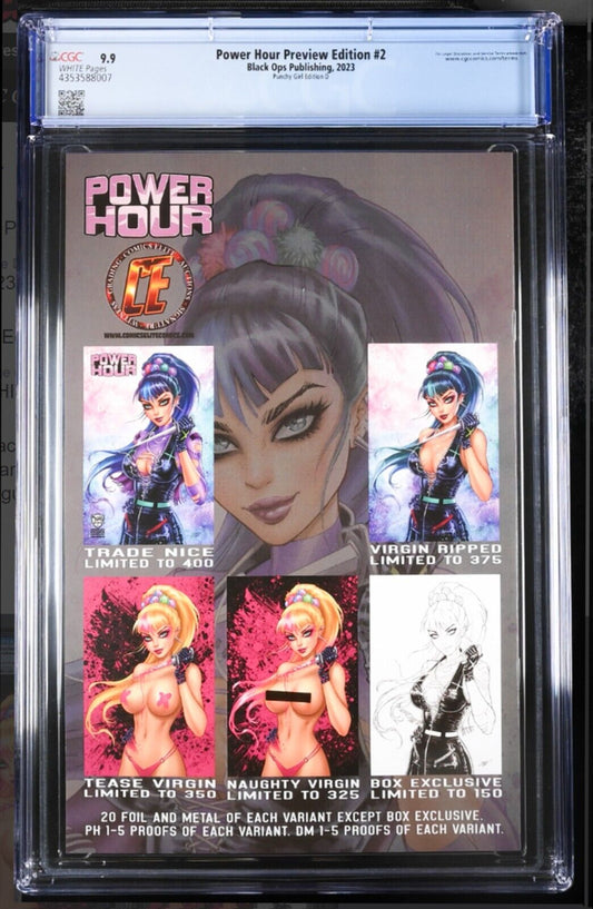 POWER HOUR PREVIEW EDITION #2 - DAWN MCTEIGUE VIRGIN PUNCHY GIRL D CGC 9.9