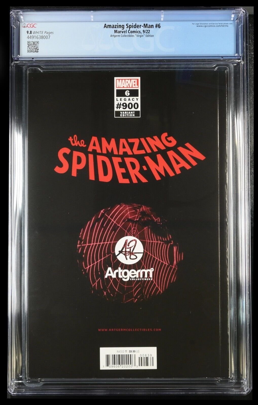 AMAZING SPIDER-MAN #6 - DERRICK CHEW VIRGIN VARIANT LTD 1000 CGC 9.8