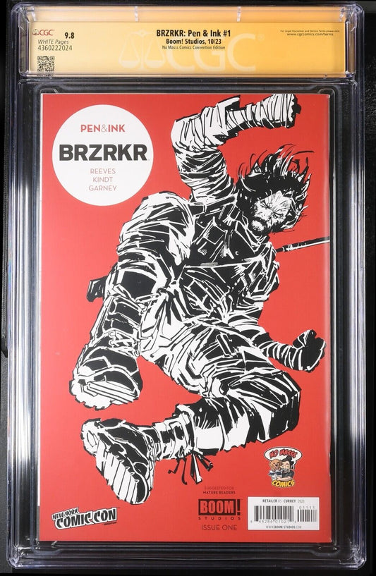 BRZRKR PEN & INK #1 - ANDREW CURREY VIRGIN NYCC 2023 EXCLUSIVE SIGNED CGC 9.8
