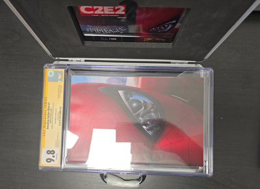 AMAZING SPIDERMAN #1 JT CHRISTOPHER VIRGIN C2E2 VARIANT CASE +COA SIGNED CGC 9.8