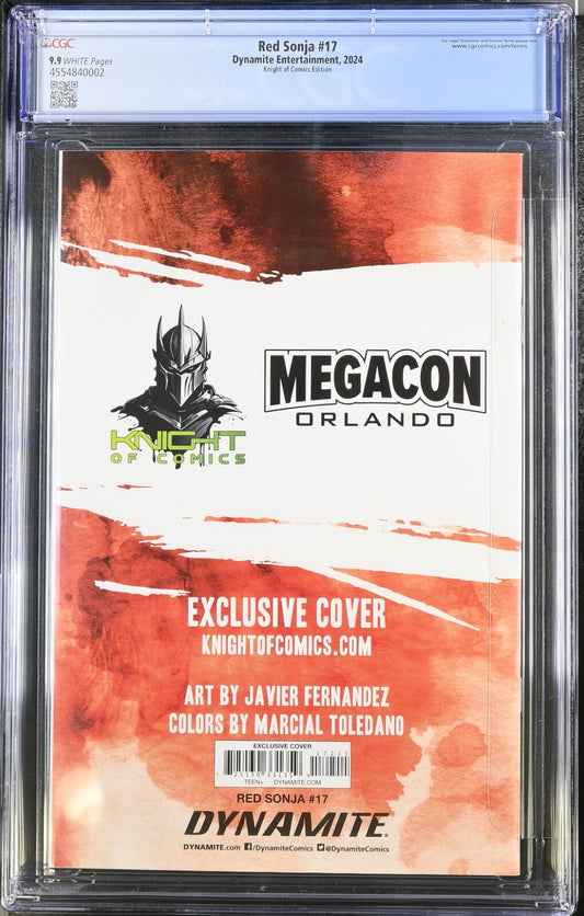 RED SONJA #17 - JAVIER FERNANDEZ MEGACON EXCLUSIVE 2025 AKIRA HOMAGE CGC 9.9