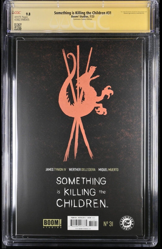 SOMETHING IS KILLING THE CHILDREN #31 - CHEW VIRGIN VARIANT +COA SIGNED CGC 9.8