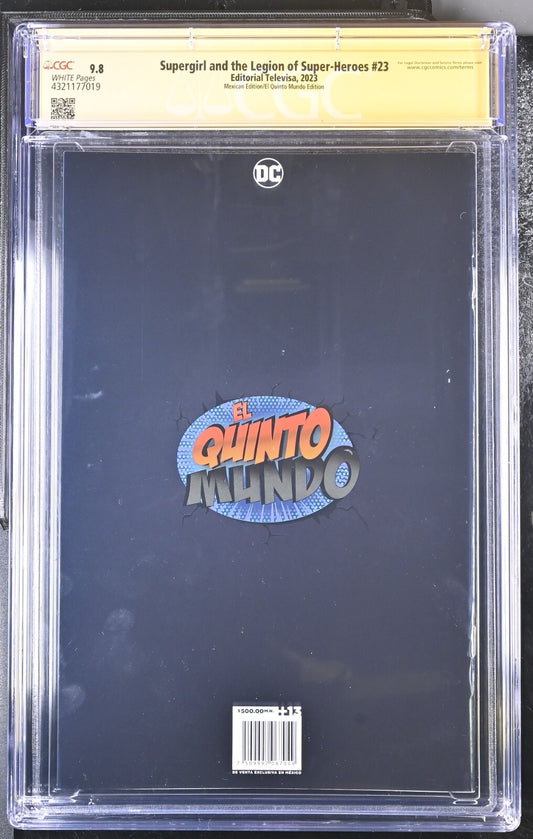 SUPERGIRL AND THE LEGION OF SUPER-HEROES #23 ADAM HUGHES MEX FOIL SIGNED CGC 9.8