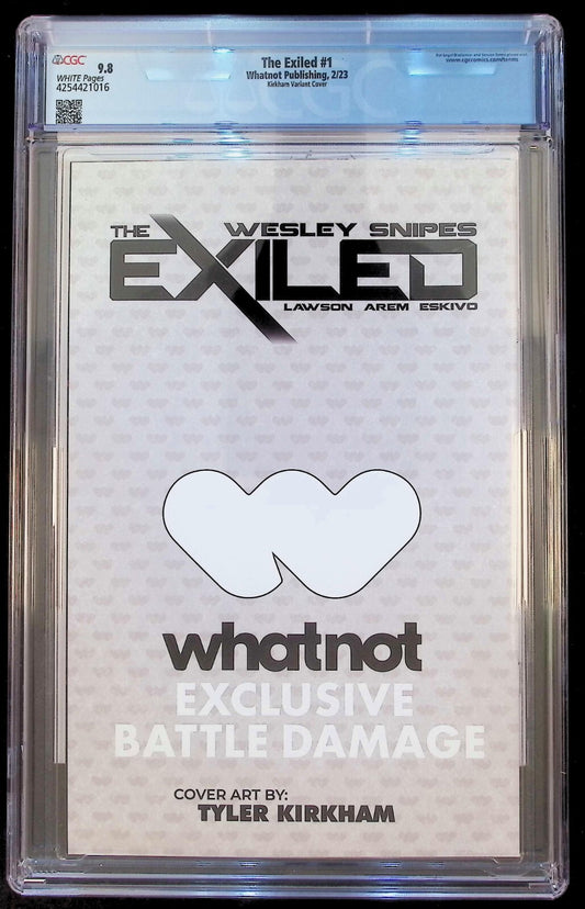 THE EXILED #1 - TYLER KIRKHAM BATTLE DAMAGE TRADE VARIANT CGC 9.8