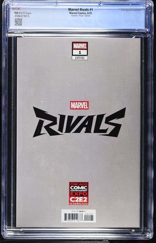 MARVEL RIVALS #1 - RIAN GONZALES VIRGIN VARIANT C2E2 CHICAGO EXCLUSIVE CGC 9.8