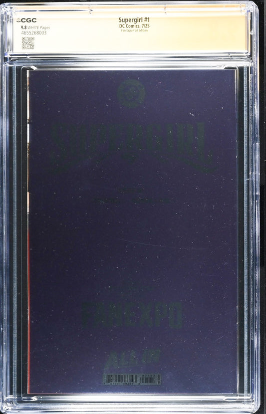 SUPERGIRL #1 - KYUYONG EOM FOIL VARIANT SIGNED & SKETCH CGC 9.8
