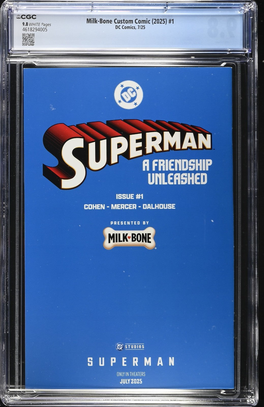 MILK-BONE CUSTOM COMIC #1 - TRAVIS MERCER SUPERMAN: A FRIENDSHIP UNLEASH CGC 9.8