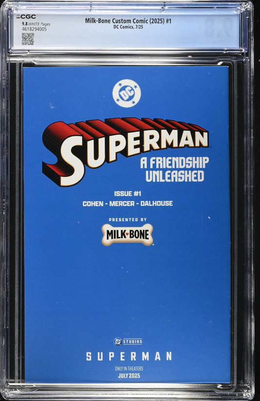 MILK-BONE CUSTOM COMIC #1 - TRAVIS MERCER SUPERMAN: A FRIENDSHIP UNLEASH CGC 9.8
