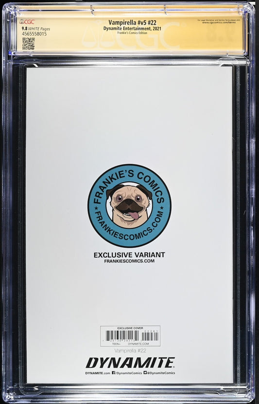 VAMPIRELLA V5 #22 - LEIRIX LI VIRGIN VARIANT EXCLUSIVE SIGNED CGC 9.8