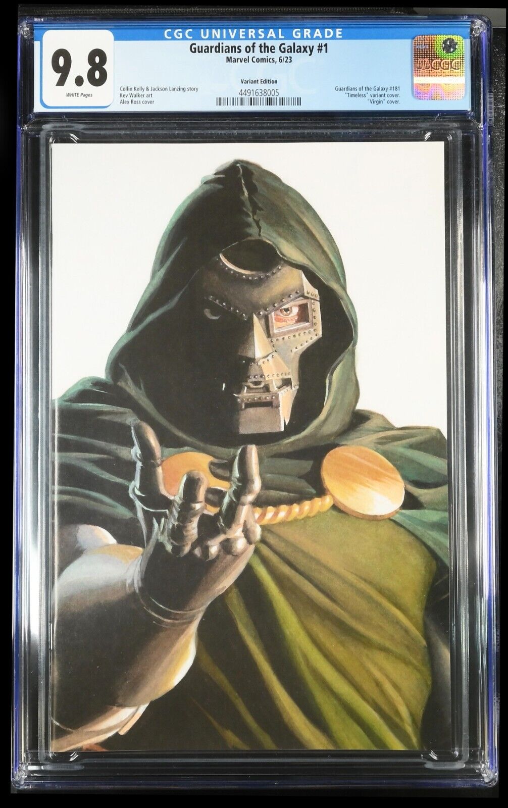 GUARDIANS OF THE GALAXY #1 - ALEX ROSS VIRGIN VARIANT DR DOOM CGC 9.8
