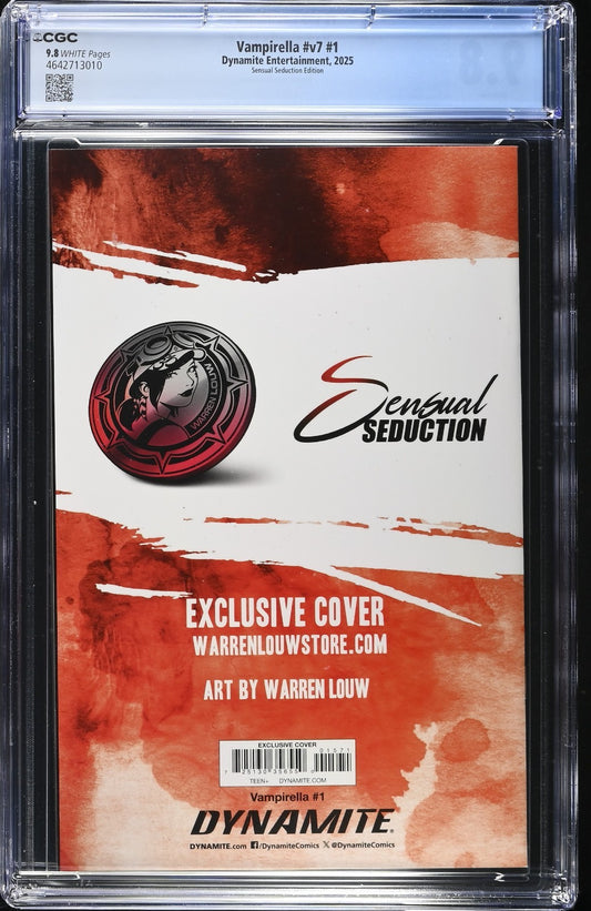 VAMPIRELLA #V7 #1 - WARREN LOUW VIRGIN VARIANT EDITION CGC 9.8
