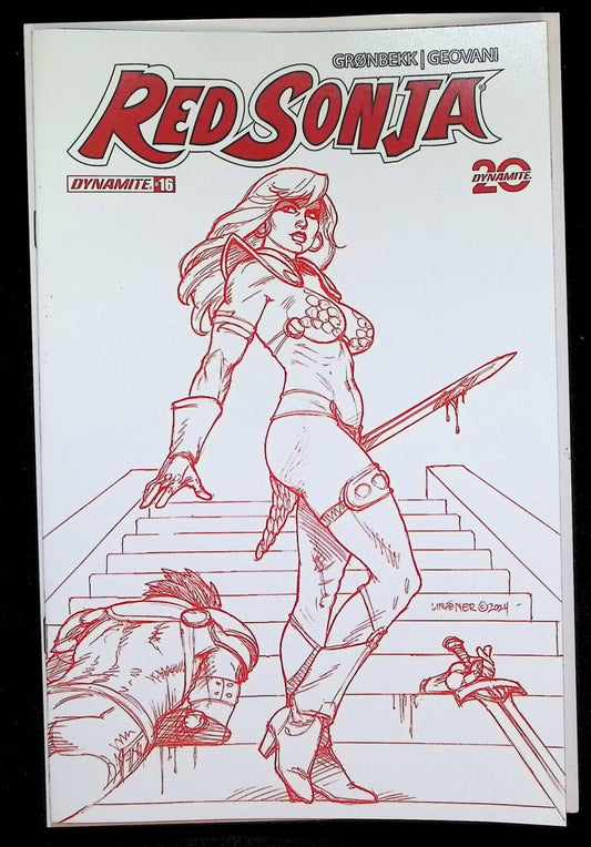 RED SONJA #16 - LISNER TRADE VARIANT LINE ART 2024 RATIO 1:10 NM+