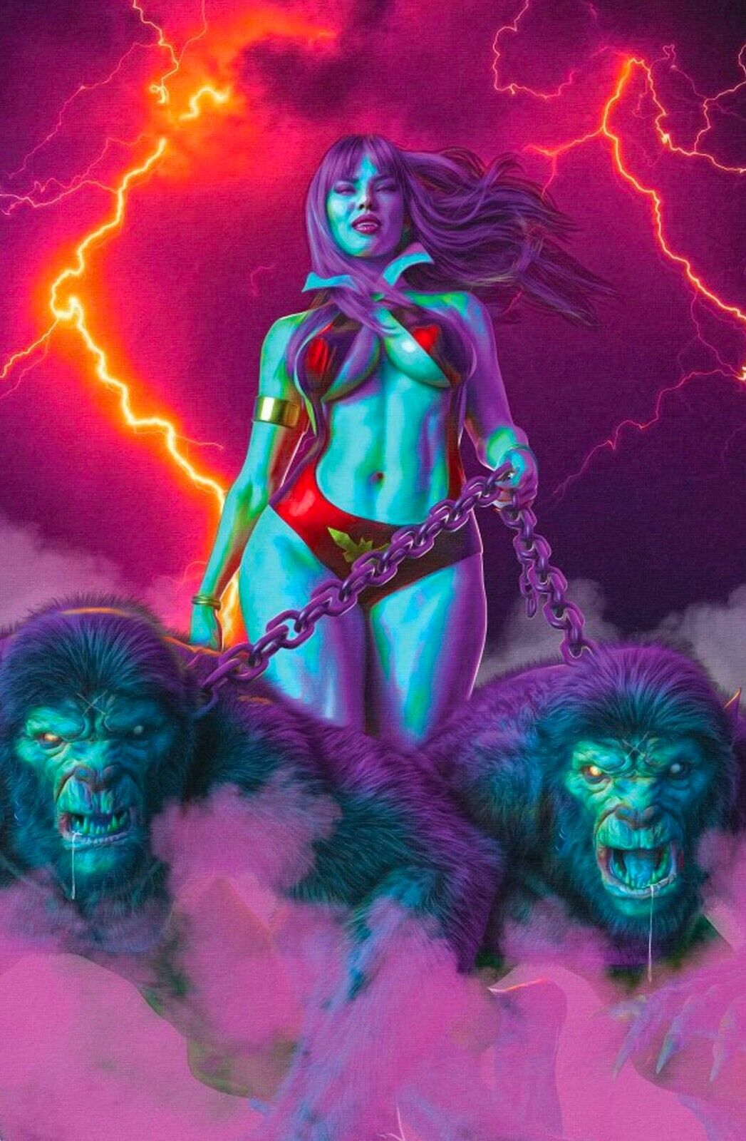 VAMPIRELLA #1 - MARK SPEARS PURPLE RAIN VIRGIN VARIANT RATIO 1:15