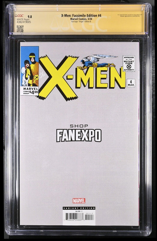 X-MEN FACSIMILE EDITION #4 - ARTGERM VIRGIN FAN EXPO EDITION B SIGNED CGC 9.8