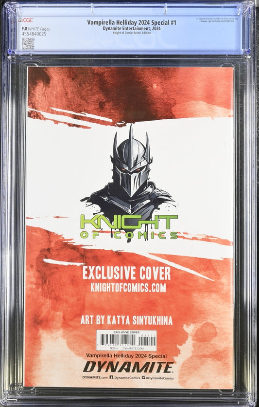 VAMPIRELLA HELLIDAY 2024 SPECIAL #1 - KATYA SINYUKHINA METAL LTD 10 CGC 9.8