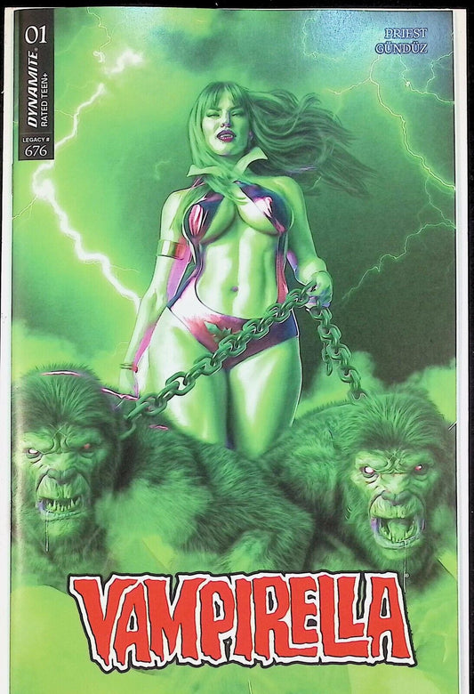 VAMPIRELLA #1 - MARK SPEARS EMERALD TRADE VARIANT RATIO 1:25 INCENTIVE NM+
