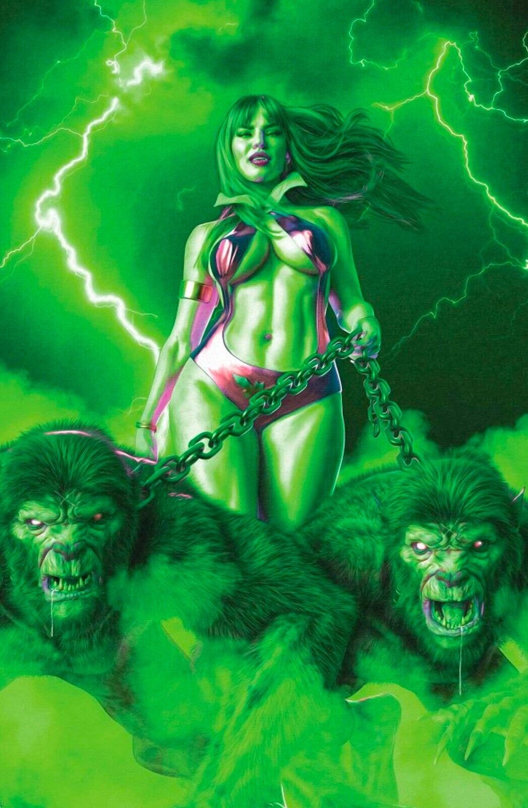 VAMPIRELLA #1 - MARK SPEARS EMERALD VIRGIN VARIANT RATIO 1:50