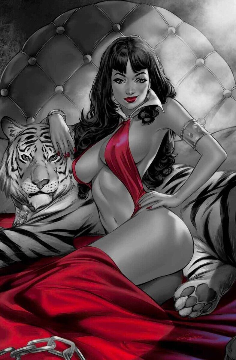 VAMPIRELLA #673 - ELIAS CHATZOUDIS VIRGIN VARIANT BLACK AND WHITE RATIO 1:7 NM+