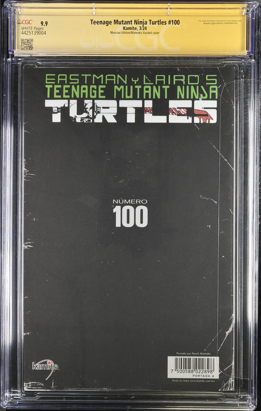TEENAGE MUTANT NINJA TURTLES #100 - PEACH MOMOKO MEXICAN EDITION SIGNED CGC 9.8